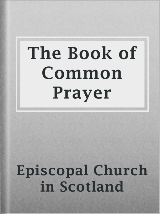 Cover image for The Book of Common Prayer